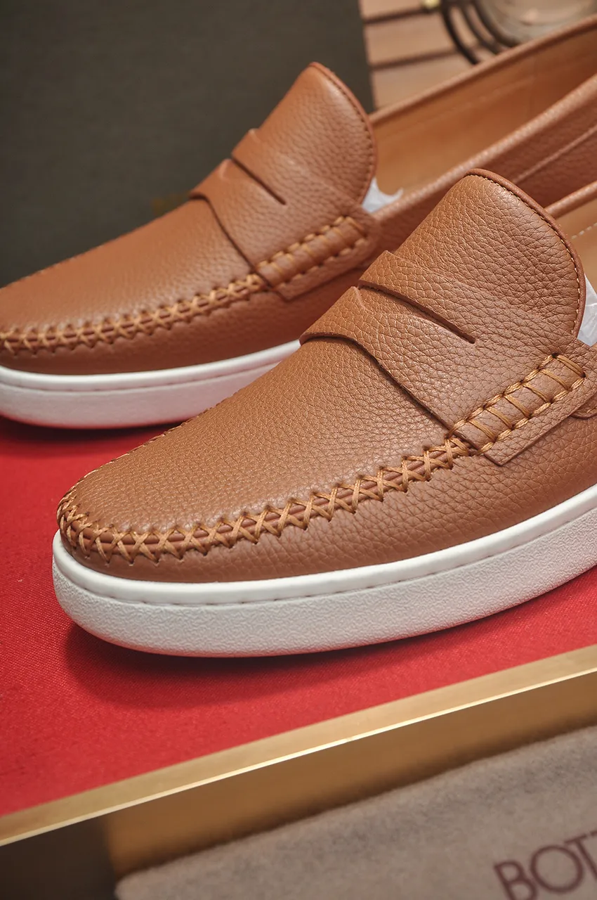 Men's shoes 💰460💶 [Botteg Venetta (BV)] (full cowhide lining) Exclusive new model Official website new model The upper is made of top-quality calfskin. Delicate feel and flowing luxurious texture. Tailored for refined men to create a noble aura. Detailed and regular Mark hand-stitching. Smooth lines. Full cowhide lining. Comfortable to wash sweat. 38-44